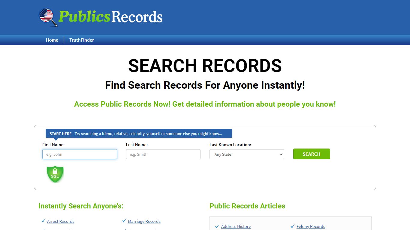 Find Search Records For Anyone